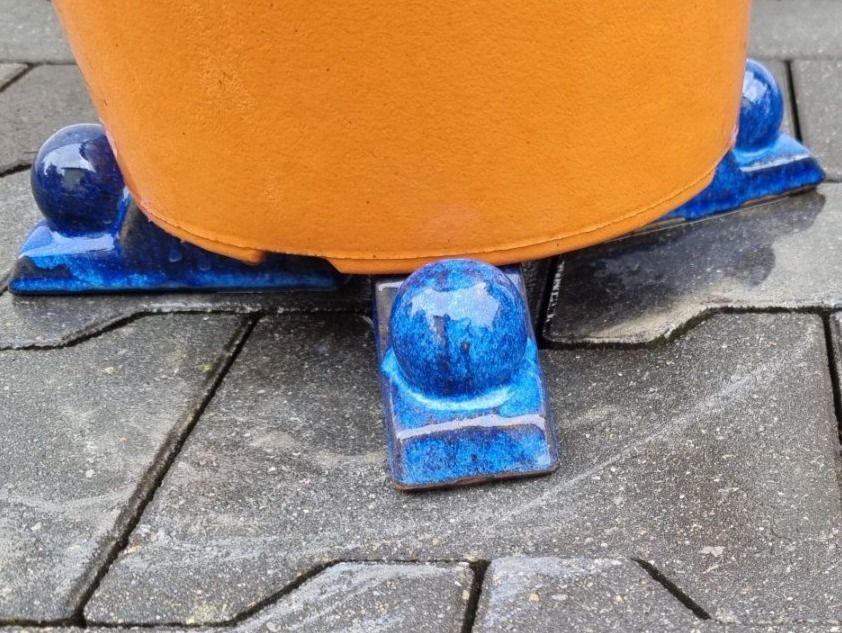 Blumentöpfe: Schöner grosser blau Glasierter Übertopf – Gebraucht aus Lotzwil von  6