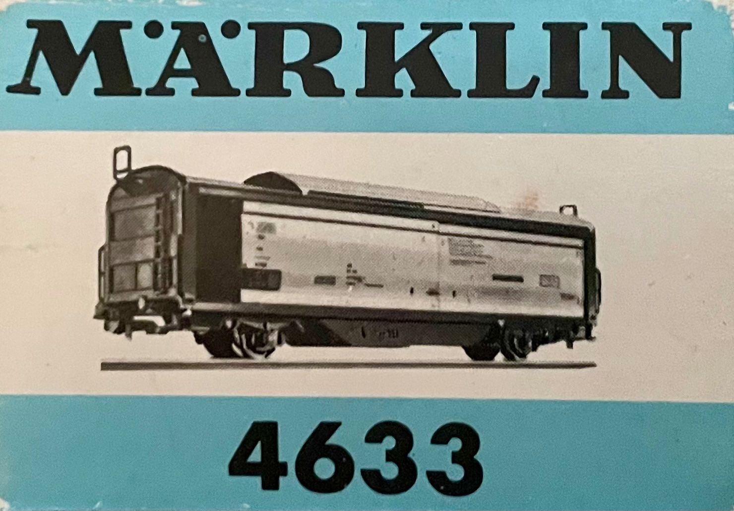 Märklin Modelleisenbahnen: Märklin H0, Schiebewandwagen 4633, OVP – Gebraucht aus Bern von schm1969 4