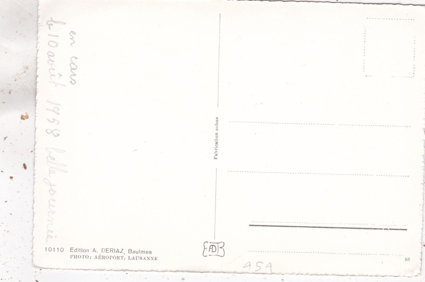 Cartoline postali: Saignelégier Vue aérienne – Usato da Herisau venduto da Lisegrat2008 1