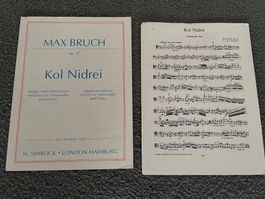 Max Bruch Kol Nidrei Cello und Klavier Noten op47