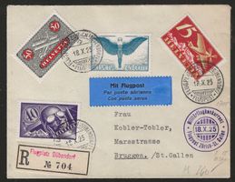 1925 : Flugbrief Militärflugkonkurrenz - KP 260.--