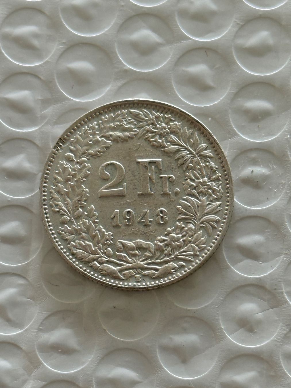 Tutti le monete: 2 Franken 1948  Rar, vorzüglich – Usato da Wallisellen venduto da SWISS_SILVER1