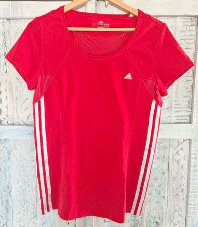 Adidas Shirt Damen Rot Grösse 40 Sport Top Neuwertig