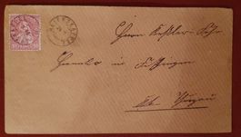 Brief 1878 - mit Zwergstempel Meierskappel