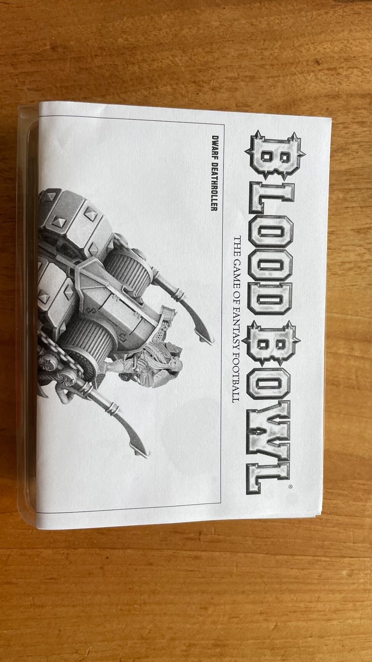 Statuette: Warhammer Blood Bowl Sonderfigur Dwarf Deathroller – Nuovo e nell'imballaggio originale da Therwil venduto da rubininio 1