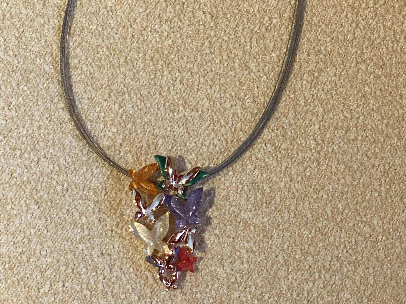 Catenine: HALSKETTE DAMEN-SCHMETTERLINGE BUNT – Nuovo e nell'imballaggio originale da Meienried venduto da ManuelaBoutique 7