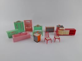 Spielzeug Schlafzimmer aus Plastik retro
