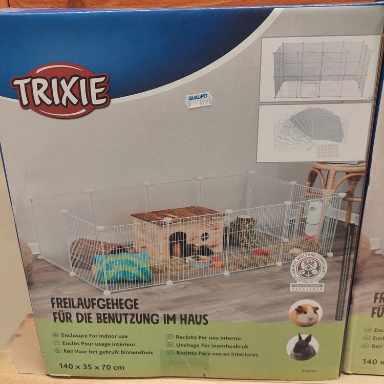 Faltbarer Kleintierauslauf 47,2 Zoll - Transparenter Laufstall Für Hamster & Kaninchen