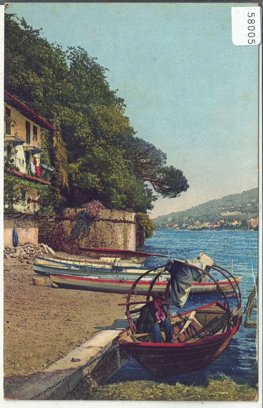 Cartoline postali: Lago Maggiore - Isola Bella - Boote - Litho – Usato da Ettingen venduto da Kartenplanet