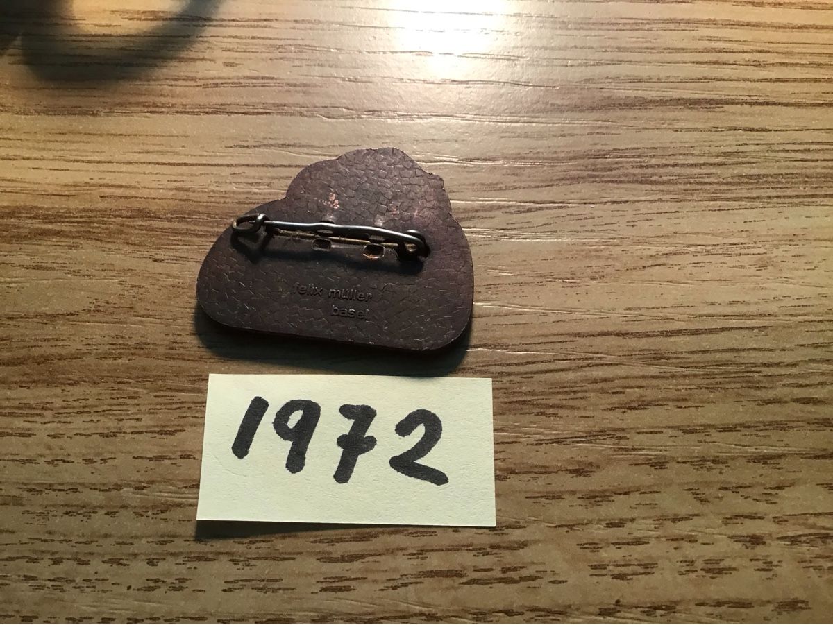 Basler Placchette & Badge: Baslerfasnachtsplaketten 1972 Kupfer – Usato da Arlesheim venduto da printz01 1