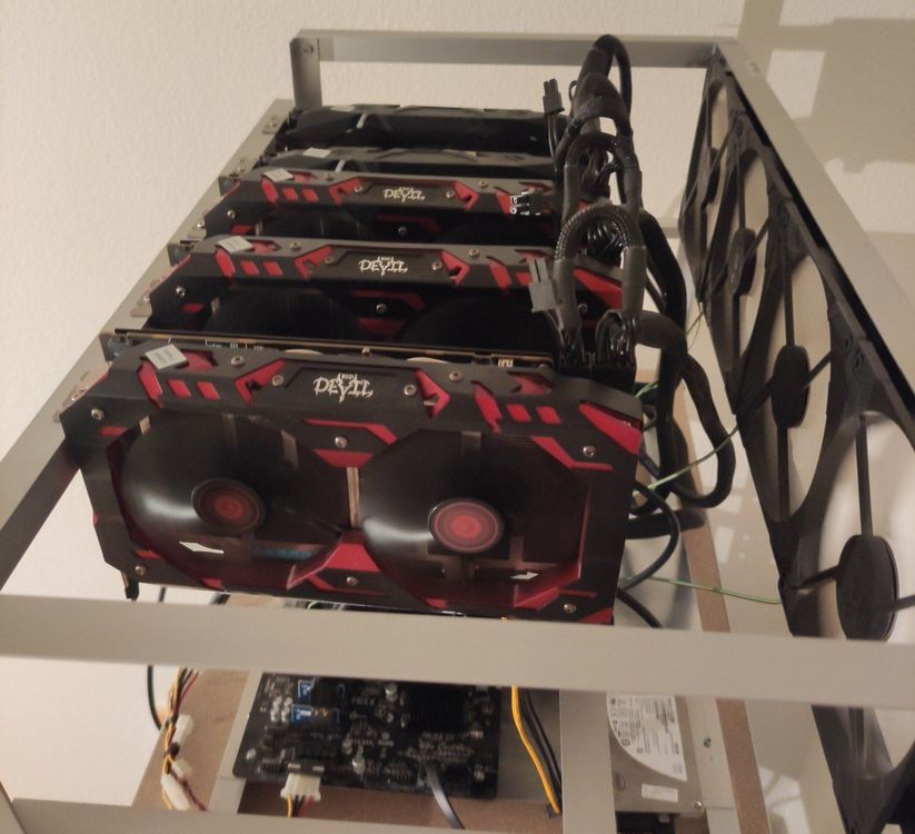 Mining Rig mit 5 GPU RX 580 8GB 157.5MHs (Gebraucht) in Fisibach für ...