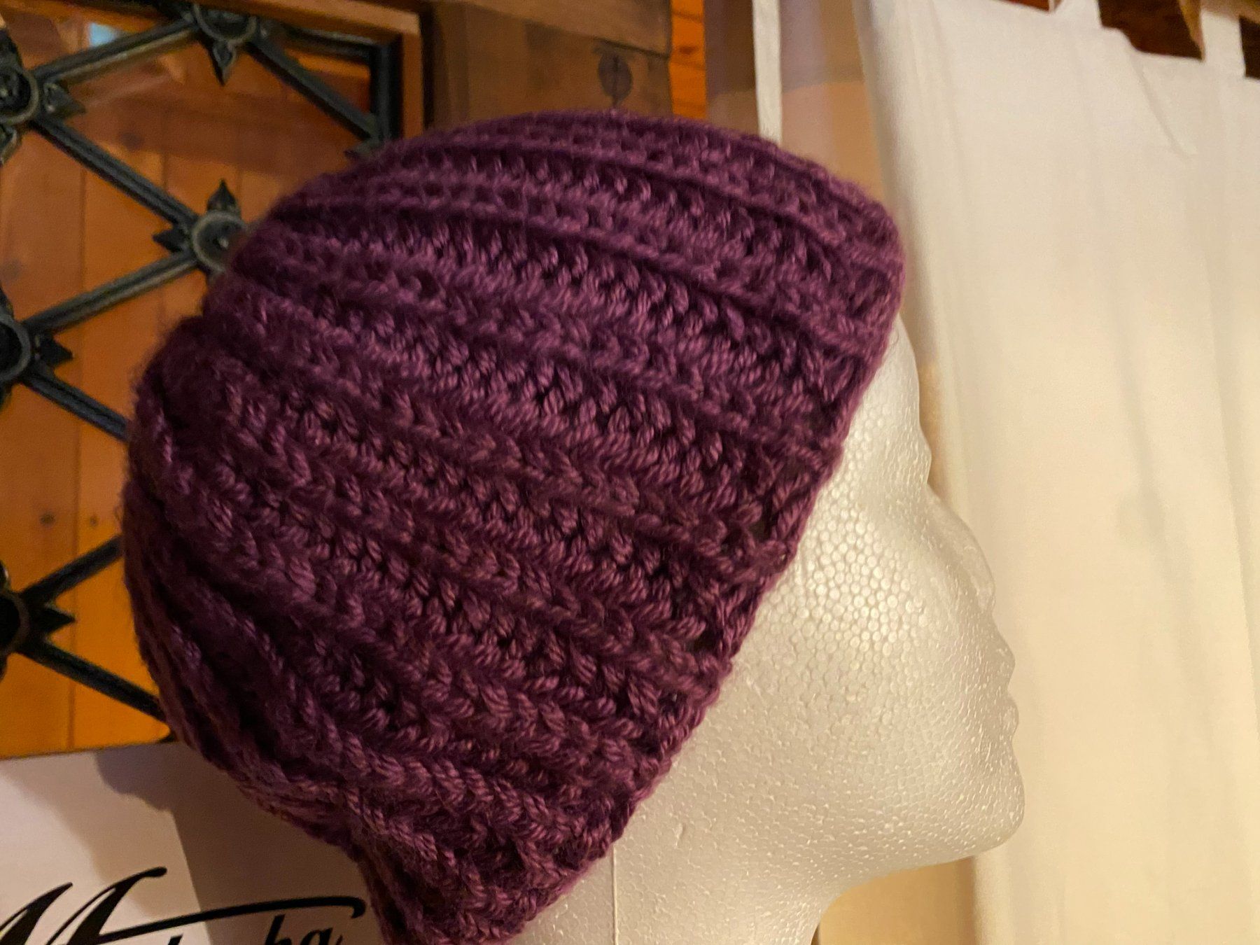 Copricapi, berretti & cappellini: KAPPE LILA HANDGESTRICKT – Nuovo (secondo la descrizione) da Meienried venduto da ManuelaBoutique 4