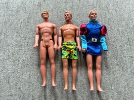3 Ken Puppen Set Mattel , gebraucht, 1968