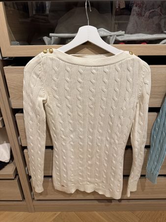 Ralph Lauren Cream Cable Knit sweater