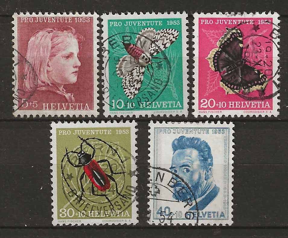 Alle Briefmarken: PJ053 - Pro Juventute 1953 obl. – Gebraucht aus Trélex von Phil_Albert