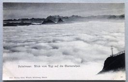 Nebelmeer, Blick vom Rigi auf die Glarneralpen