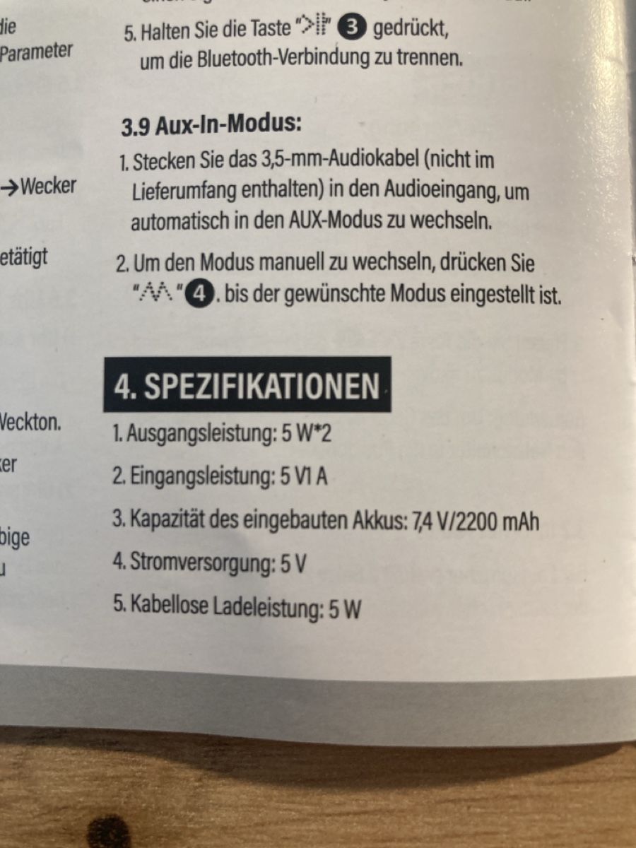 Lautsprecher: Nasa Bluetooth Lautsprecher SPC800 – Neu (gemäss Beschreibung) aus Pfäffikon ZH von col_vcx9 5