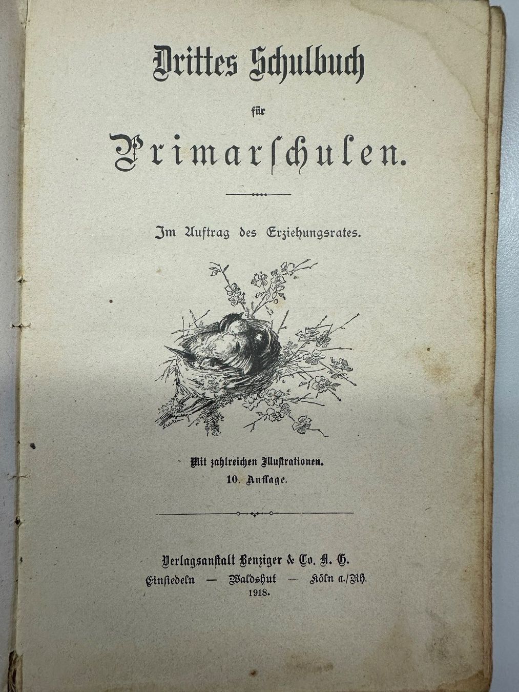 Bücher: alte Lesebücher Schwyz 1918 und 1922 – Gebraucht aus Giswil von Askan59 3