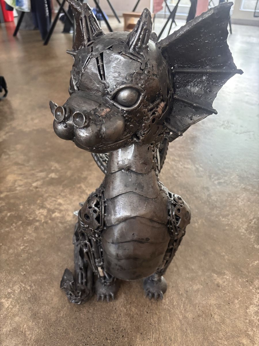 Skulpturen & Statuen: Skulptur Drache Metal – Neu (gemäss Beschreibung) aus Anglikon von Zwergli_92