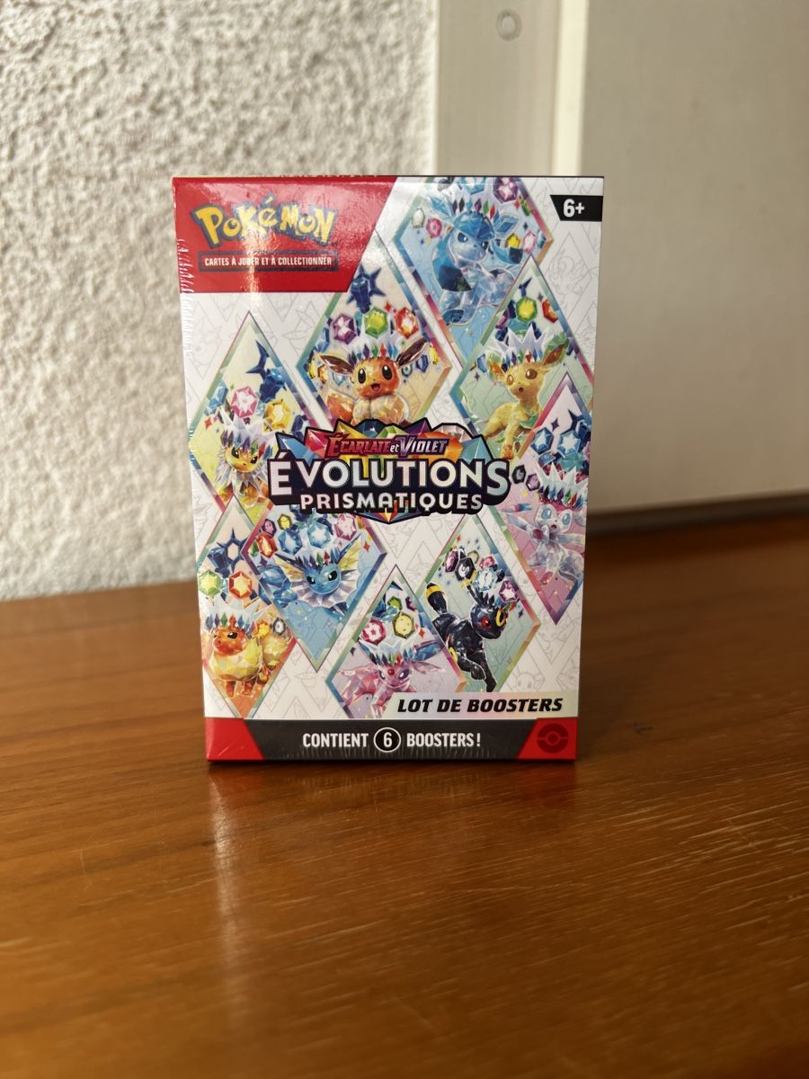 Pokémon Carte collezionabili: Pokémon Prismatic Evolutions 6 Booster Pack Sealed Box – Nuovo e nell'imballaggio originale da Estavayer-le-Lac venduto da Vonmar14