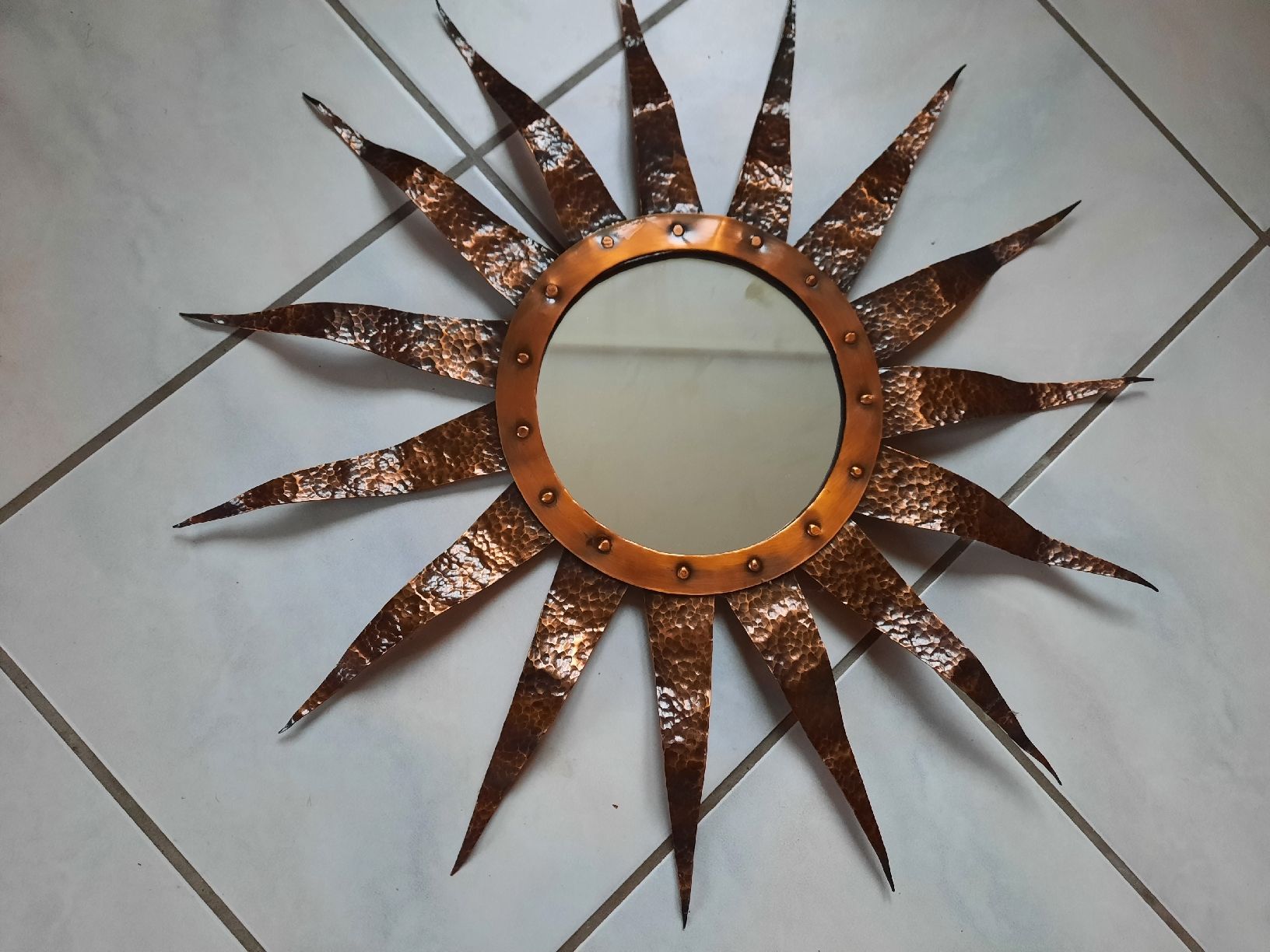 Spiegel: Ancien MIROIR, en CUIVRE – Gebraucht aus Le Locle von marylise01