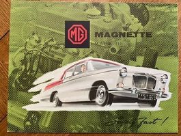 MG Magnette Mark III Prospekt 1959 BMC brochure England UK