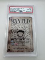 One Piece OP09 JP Monkey D. Luffy Wanted PSA 10