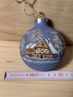 Handbemalte Weihnachtskugel Winterlandschaft