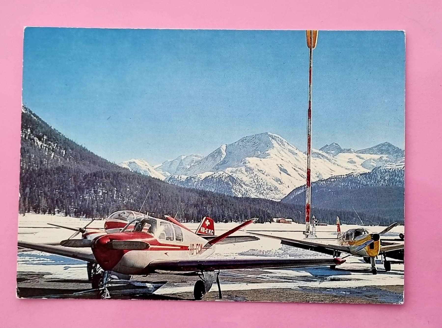 Cartoline postali: Samedan - Flugplatz im Winter – Usato da Rothrist venduto da RROENK