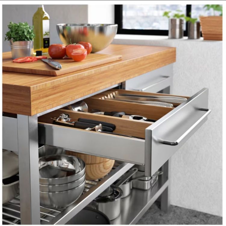 IKEA Kchenerweiterung Edelstahl/Bambus [RIMFORSA] NP 470.- (Gebraucht) in  Wilchingen fr CHF 139  nur Abholung auf Ricardo kaufen