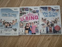 Wii Spiele We Sing U-Sing UK Hits Collection Konvolut