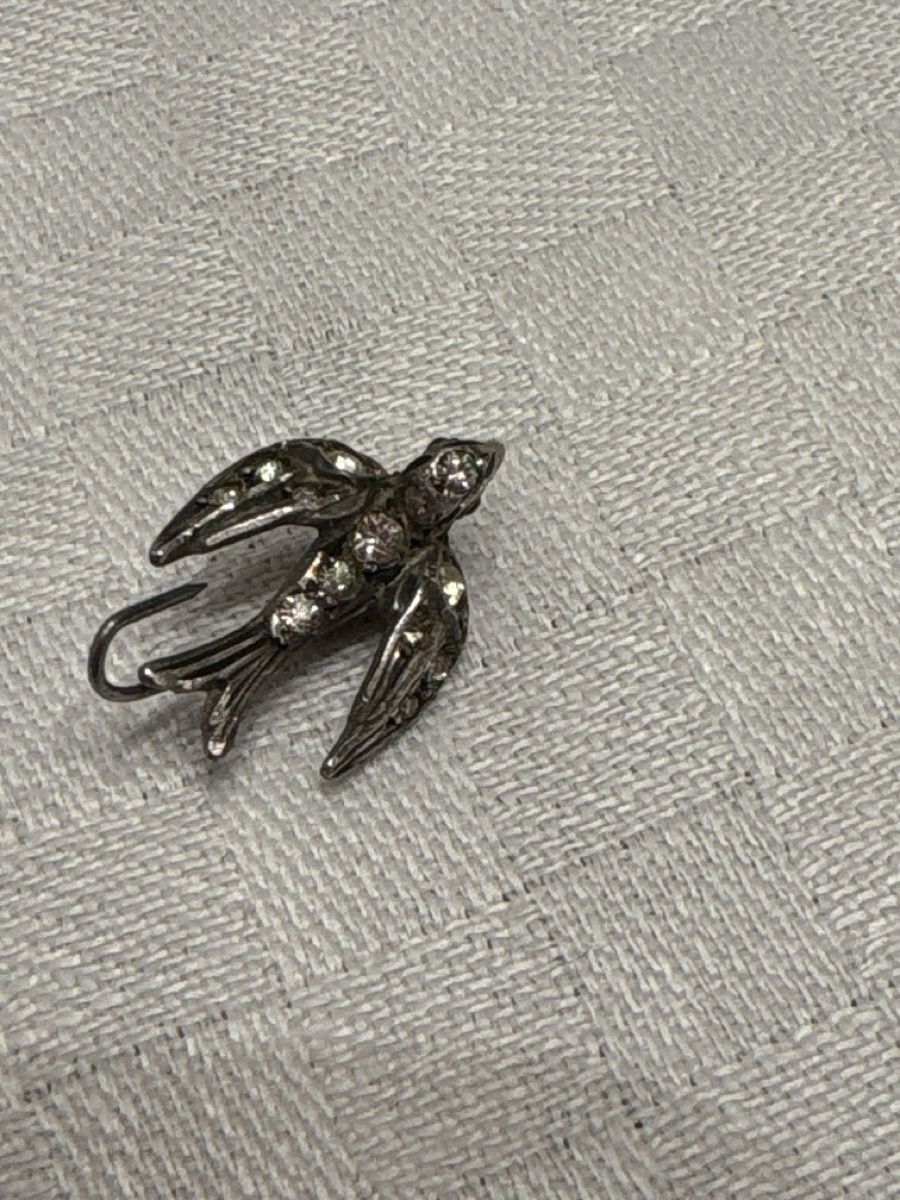 Spille & Fermagli: Vintage Brosche Vogel Silber Strass - Einzigartiges Design – Usato da Gattikon venduto da mo.suter 1