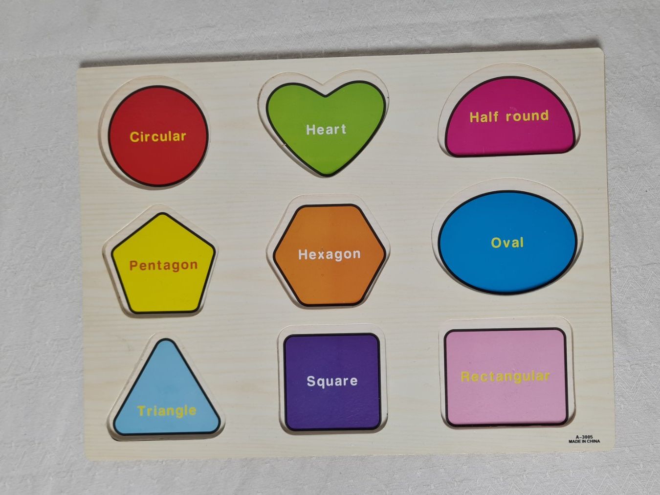 Puzzles: Puzzle de formes géométriques en Anglais – Gebraucht aus courtelary von ikidin65 2