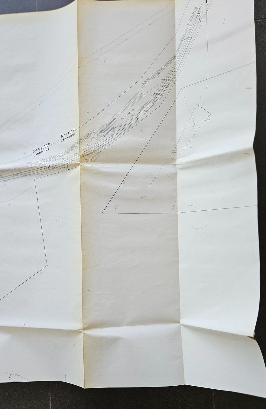 Documenti: Situationsplan Bahnhof Brig SBB Streckenplan 1:1000 – Usato da Glis venduto da dupont29 7