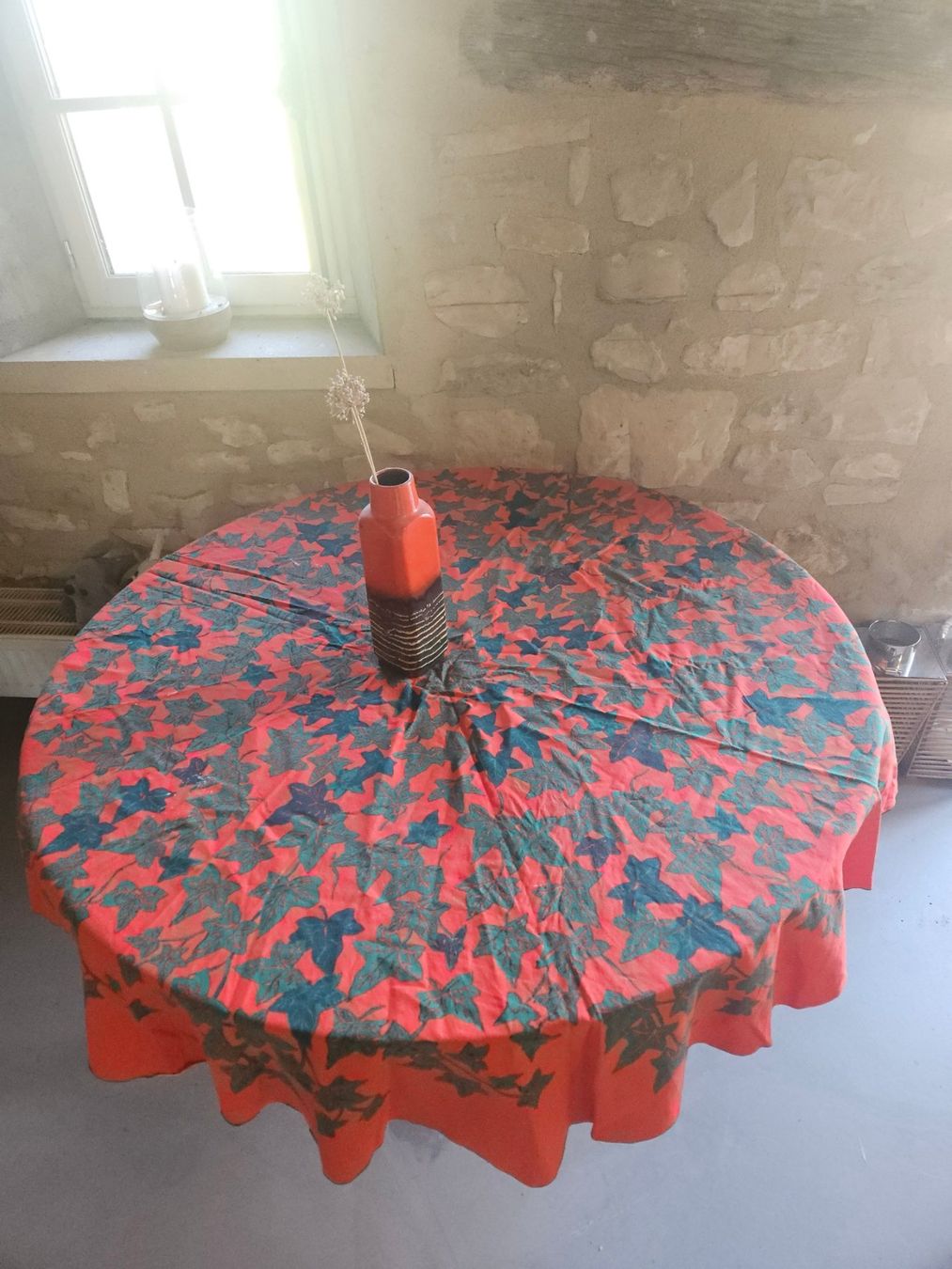 Sonstige Tischwäsche: Nappe ronde réel seventies neuve – Neu (gemäss Beschreibung) aus Thônex von lacomtessedesfees 1