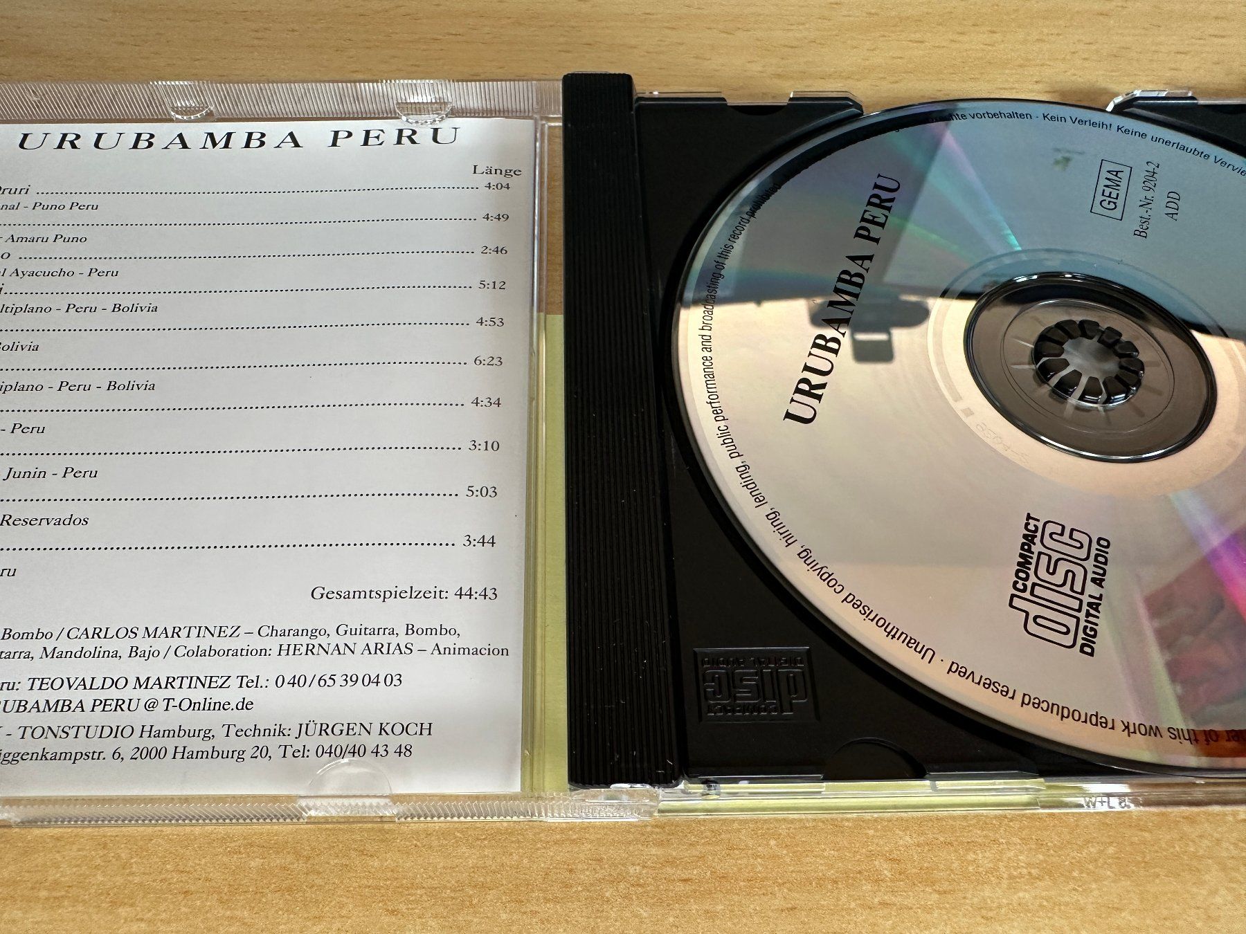 CD: Urubamba Peru – Urubamba Peru – Usato da Rikon im Tösstal venduto da Alpenmutz 2