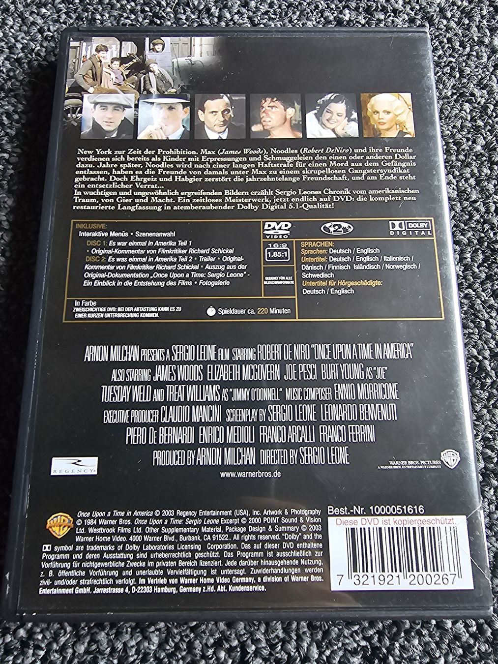 Tutti i DVDs: DVD Es war einmal in Amerika (23253) – Usato da Ruswil venduto da jan_bxl5 1