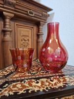  ​Laura Ashley Wasser-Set Karaffe und Glas Rubinrot 
