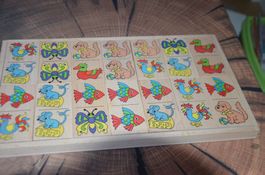 JEUX EN BOIS - DOMINO - HOLZ SPIEL