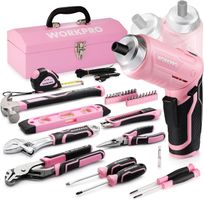 73-tlg. Werkzeug Rosa Akkuschrauber klein pink Metall Mutti