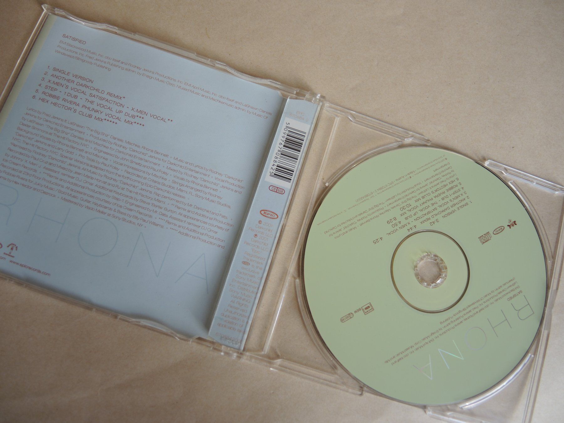 CD: Rhona Satisfied CD - Single – Usato da Rorschach venduto da Pop-upBrocki 1