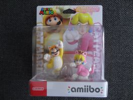 amiibo Katzen / Cat Mario & Cat Peach NEU