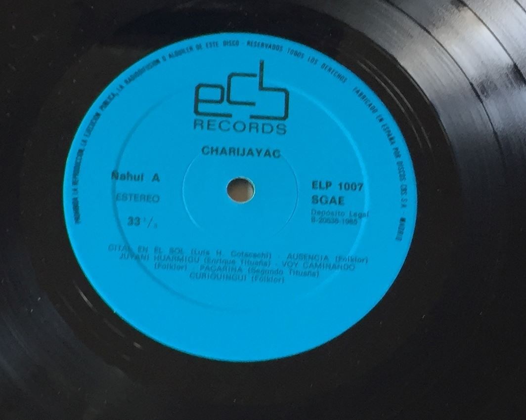 Dischi in vinile: Charijayac - Cita en el sol Vinyle Rare – Usato da Genève venduto da Cockattoo 5