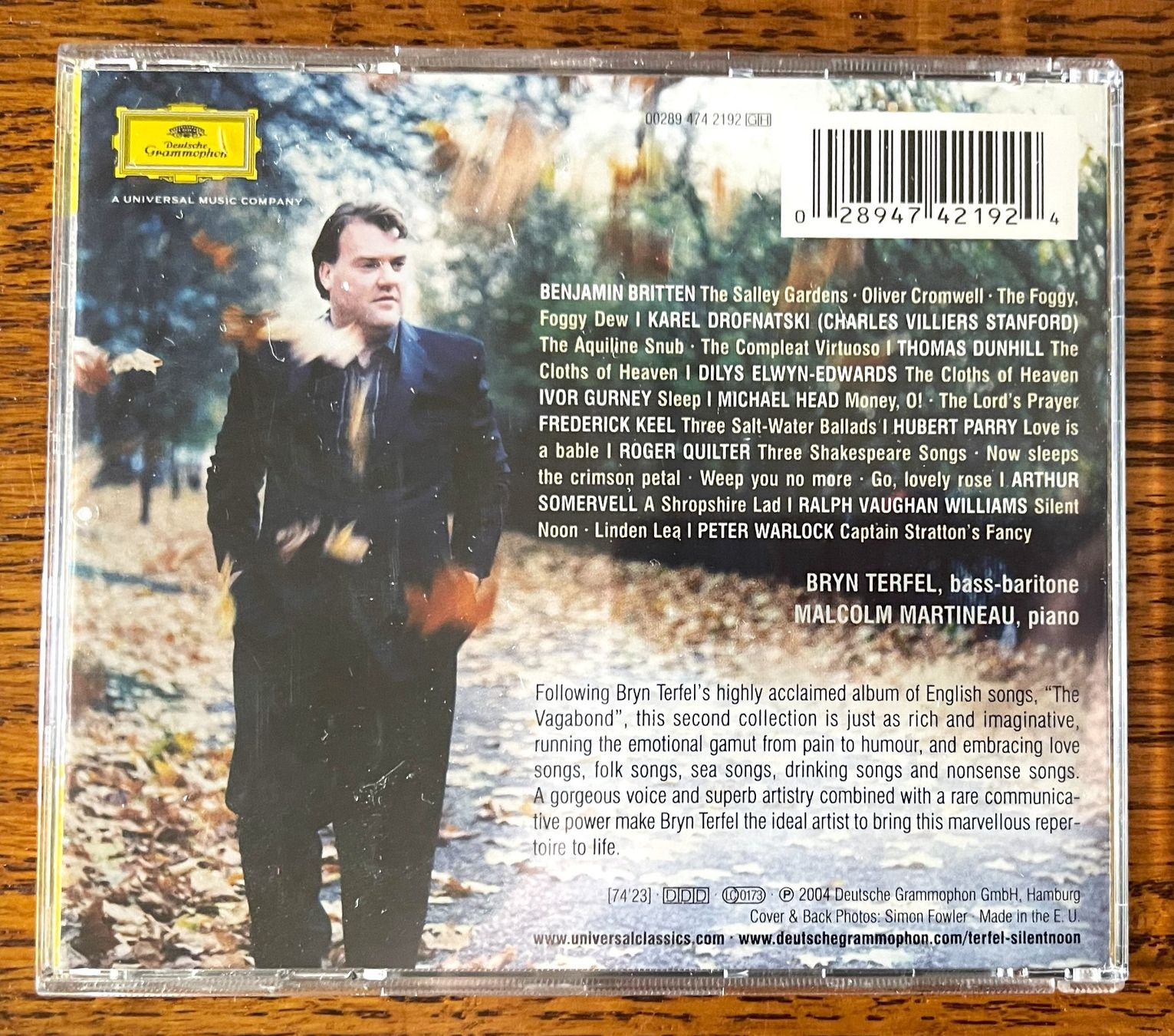 CD: SILENT NOON: BRYN TERFEL CD – Usato da Oftringen venduto da Vucki 1