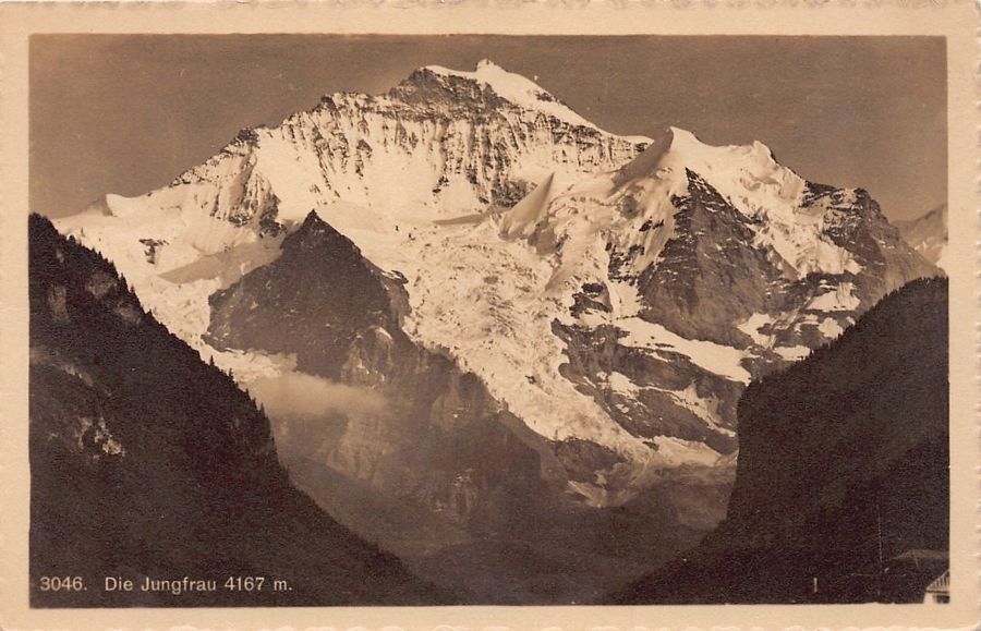 Cartoline postali: ALPIN: Die Jungfrau um 1925-30 – Usato da Frauenfeld venduto da POML