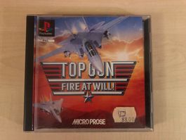 PS1 Game TOP GUN Playstation Spiel /Fire at Will! MICROPROSE