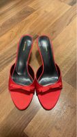Süsse rote Sandalen mit Schleife - Grösse 37