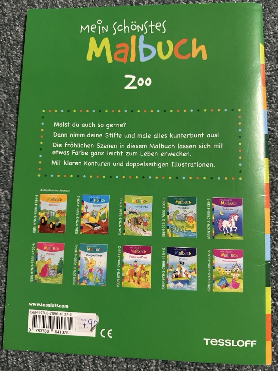 Libri: Papa Moll/ Malbuch Zoo – Usato da Baltschieder venduto da YmroBe 5