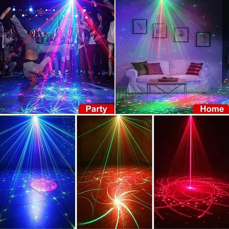 Ghirlande e barre luminose: DJ-Party-Laserprojektor-Disco-Lichter – Nuovo e nell'imballaggio originale da Unterägeri venduto da RmOnline 6