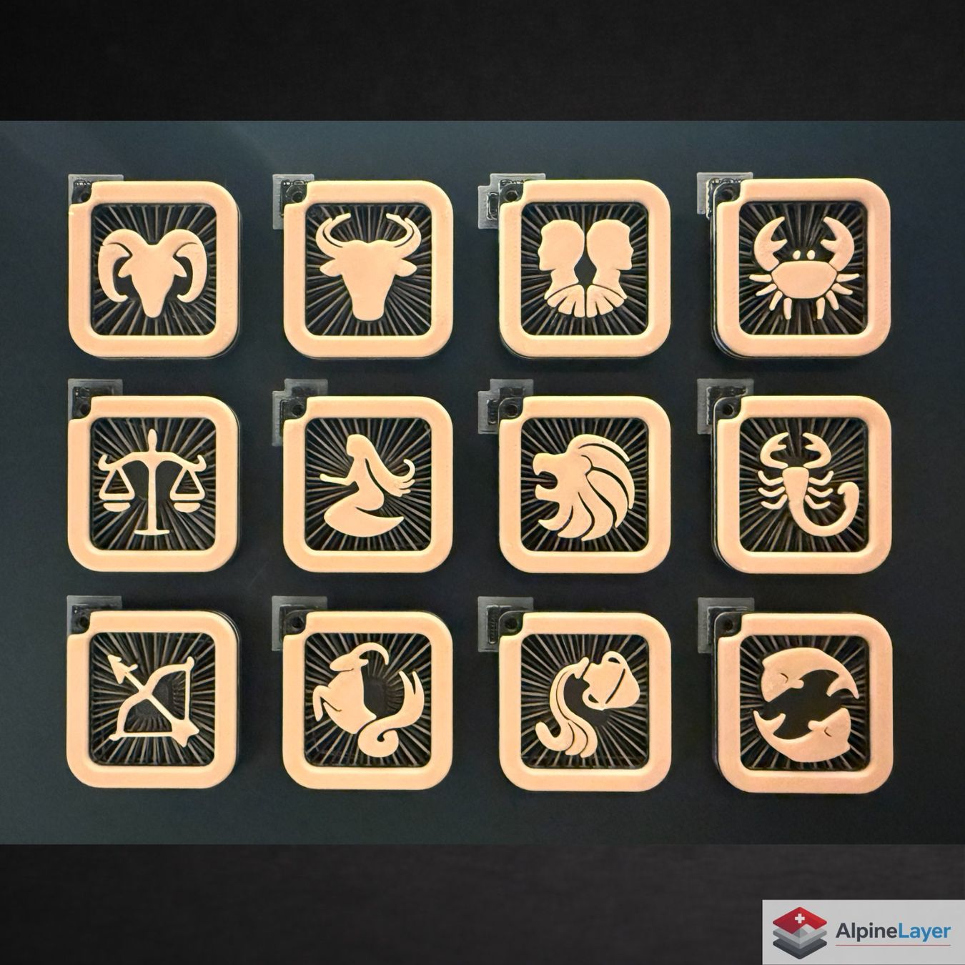 Portachiavi: Zodiac Taurus Sign 3D Printed Keychain – Nuovo (secondo la descrizione) da Losone venduto da AlpineLayer